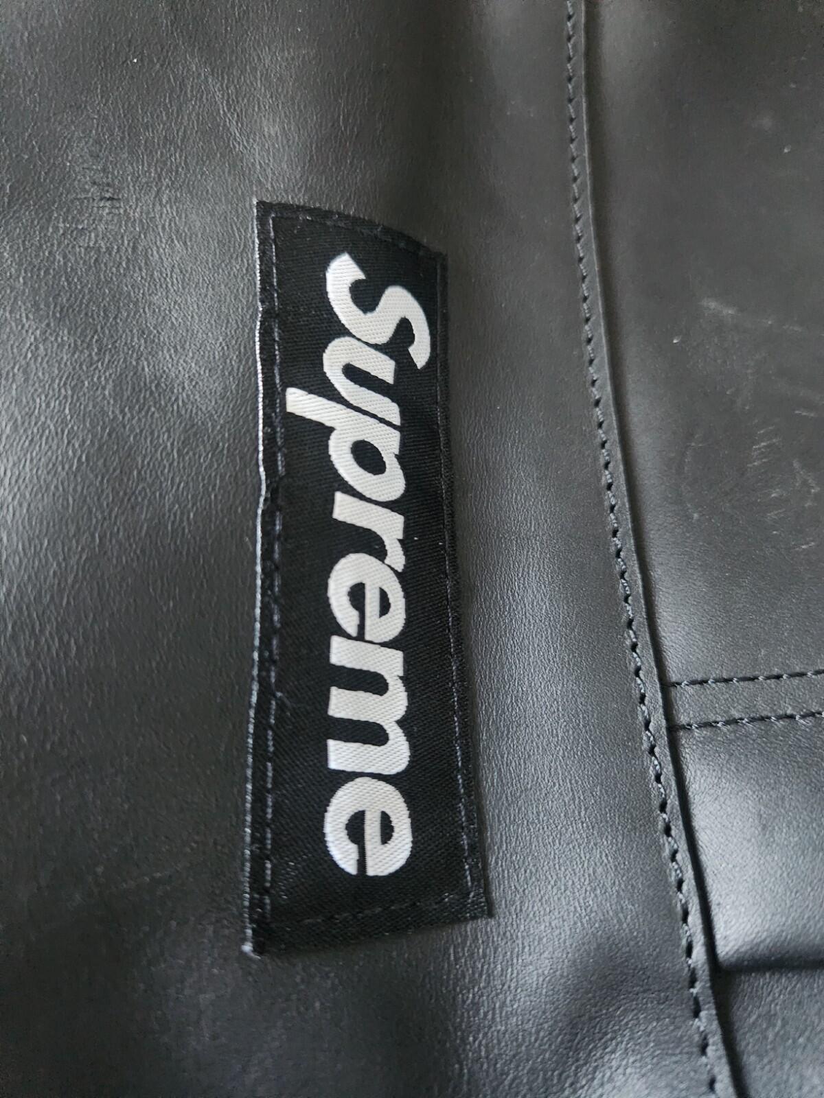 FW23 Supreme Leather Backpack Black
