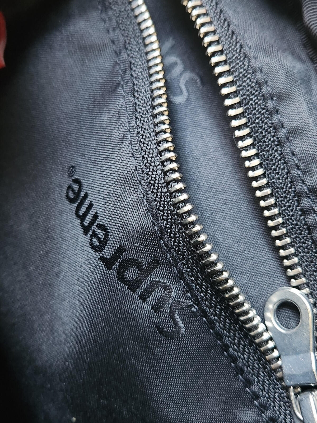 SS22 Supreme Fat Tip Jacquard Denim waist bag Black Shoulder Bum 3L