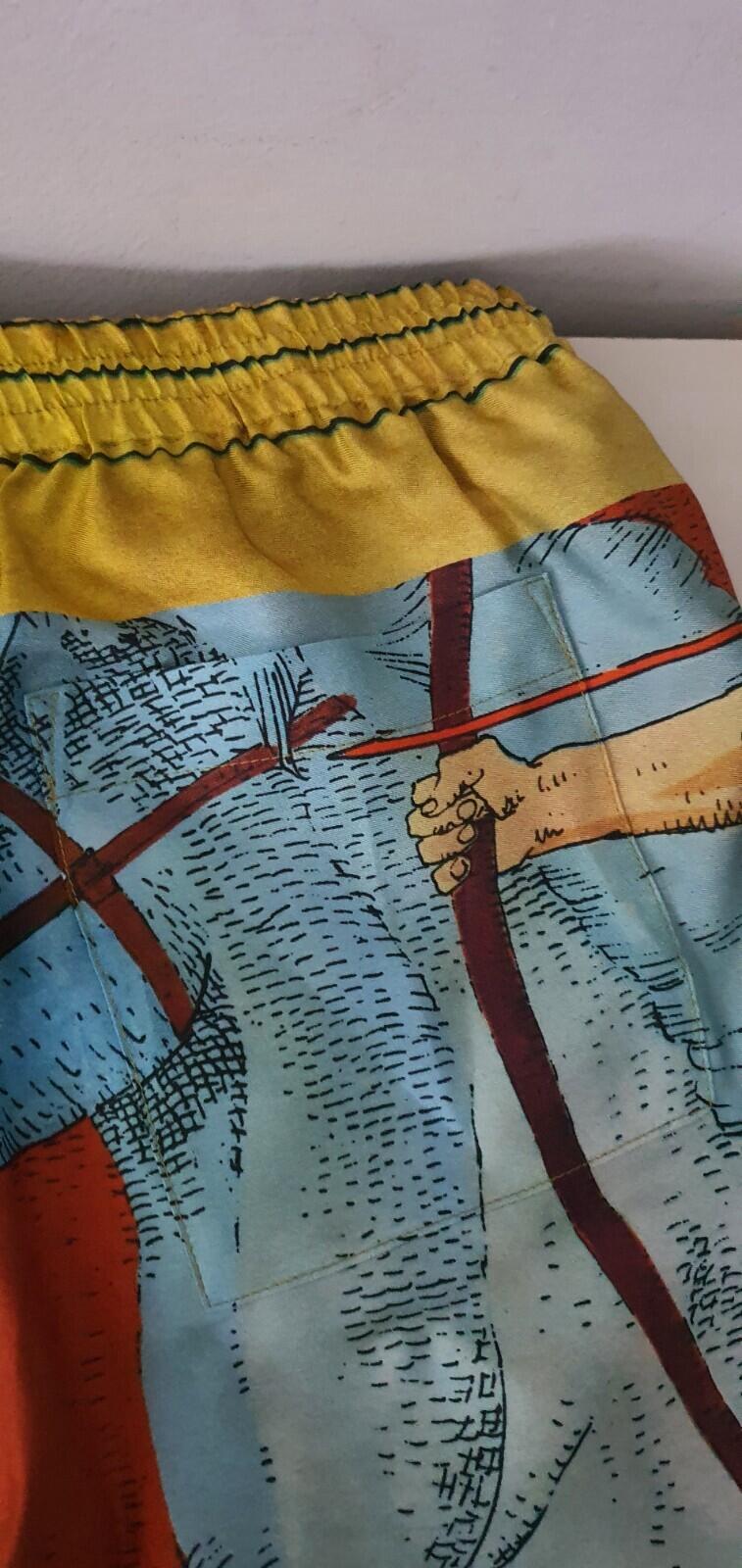 SS23 Supreme Ronin Silk Short Gold Size S