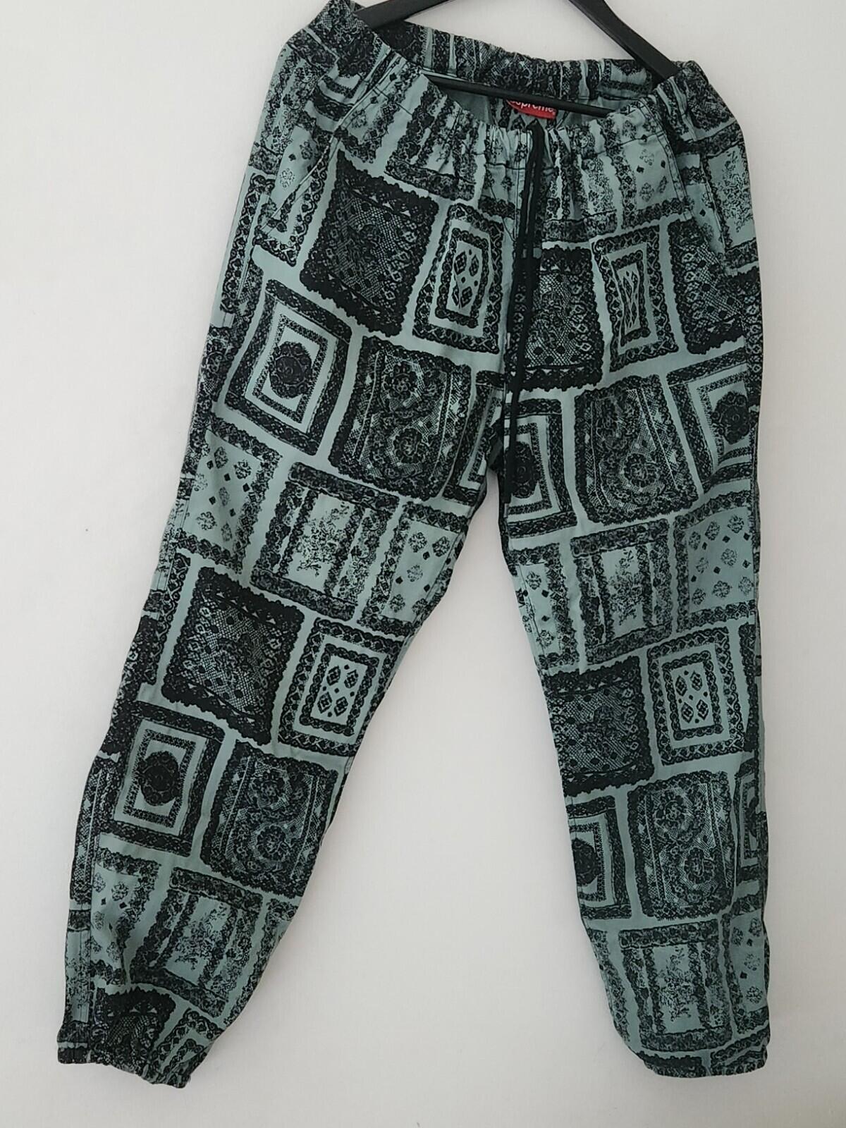 SS17 Supreme Laces Pant Green Size M
