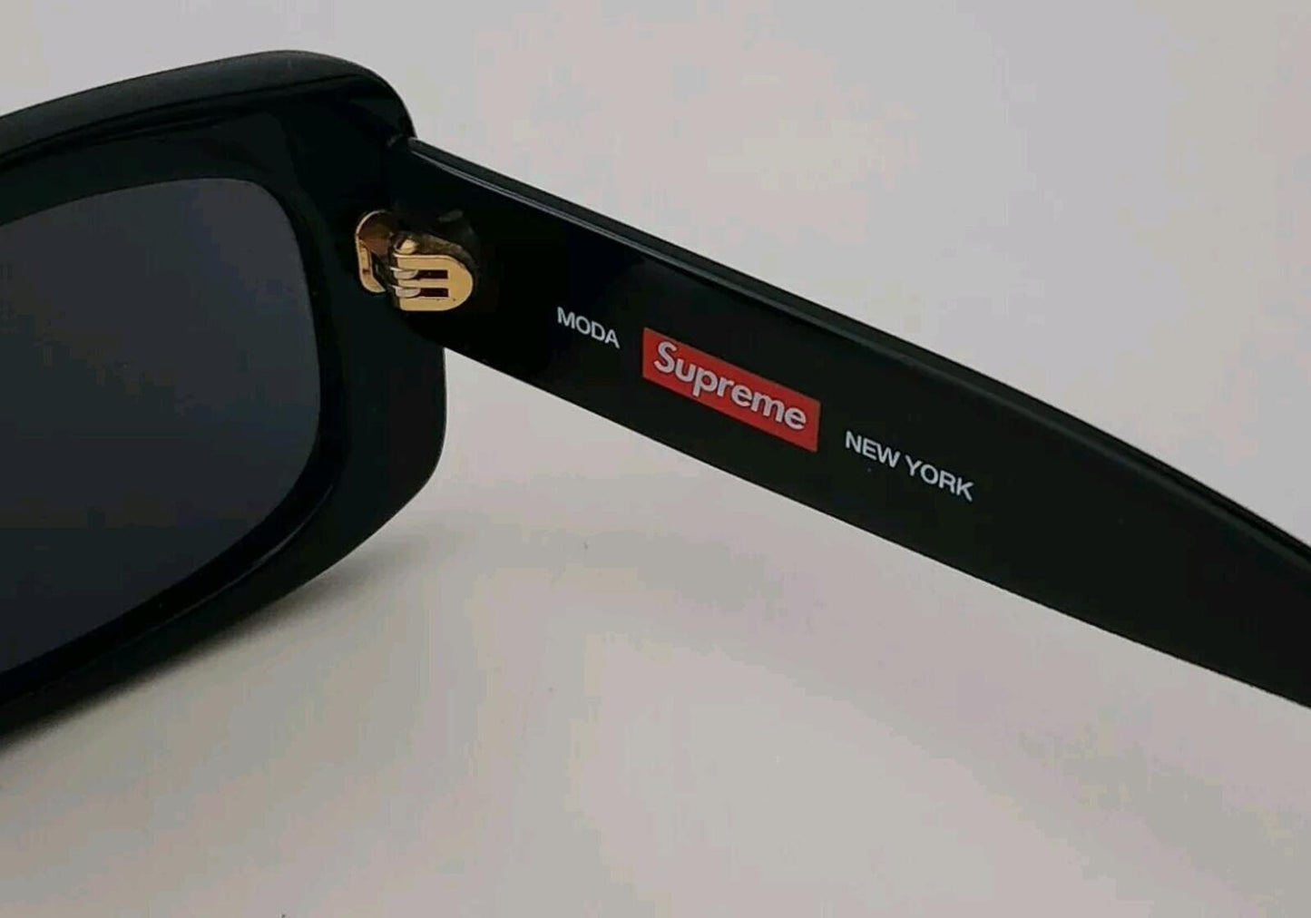 SS16 Supreme Moda sunglasses Black Gold made in Italy
