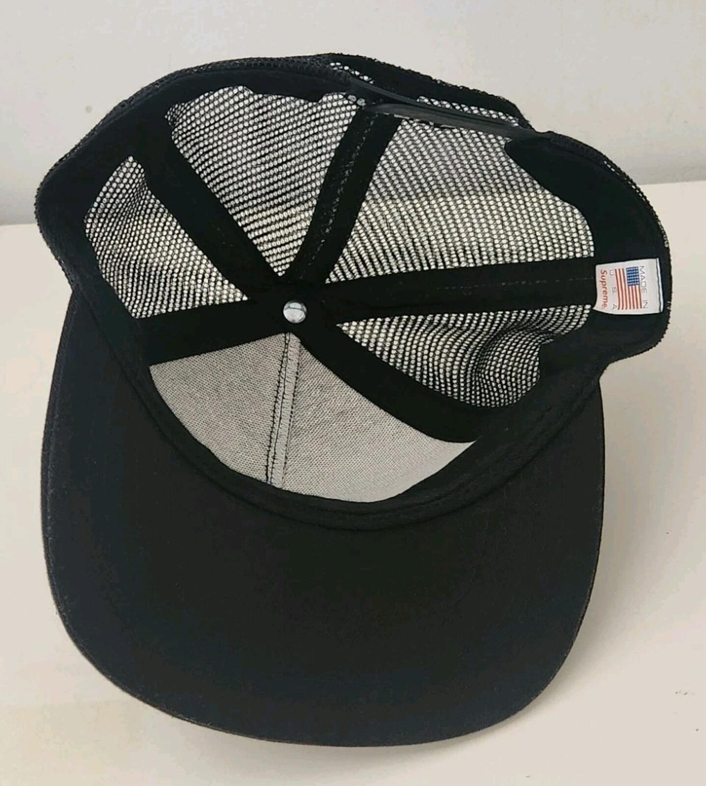 SS17 Supreme Strawberry Mesh Back 5-Panel Cap Schwarz