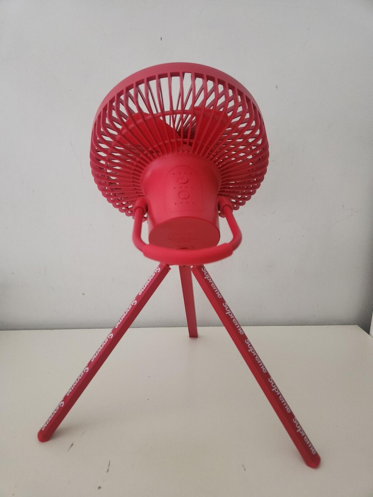 FW23 Supreme Cargo Container Electric Fan Wireless Portable Red Accessory Multi