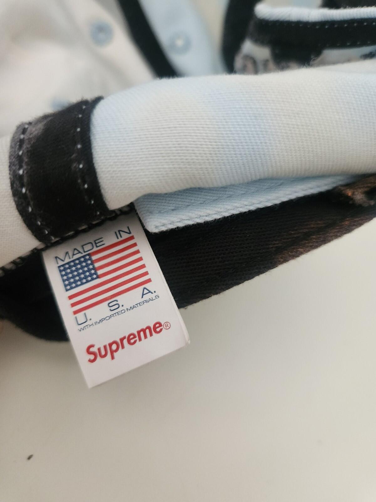SS24 Supreme New York Arc 6-Panel Kappe gebleicht