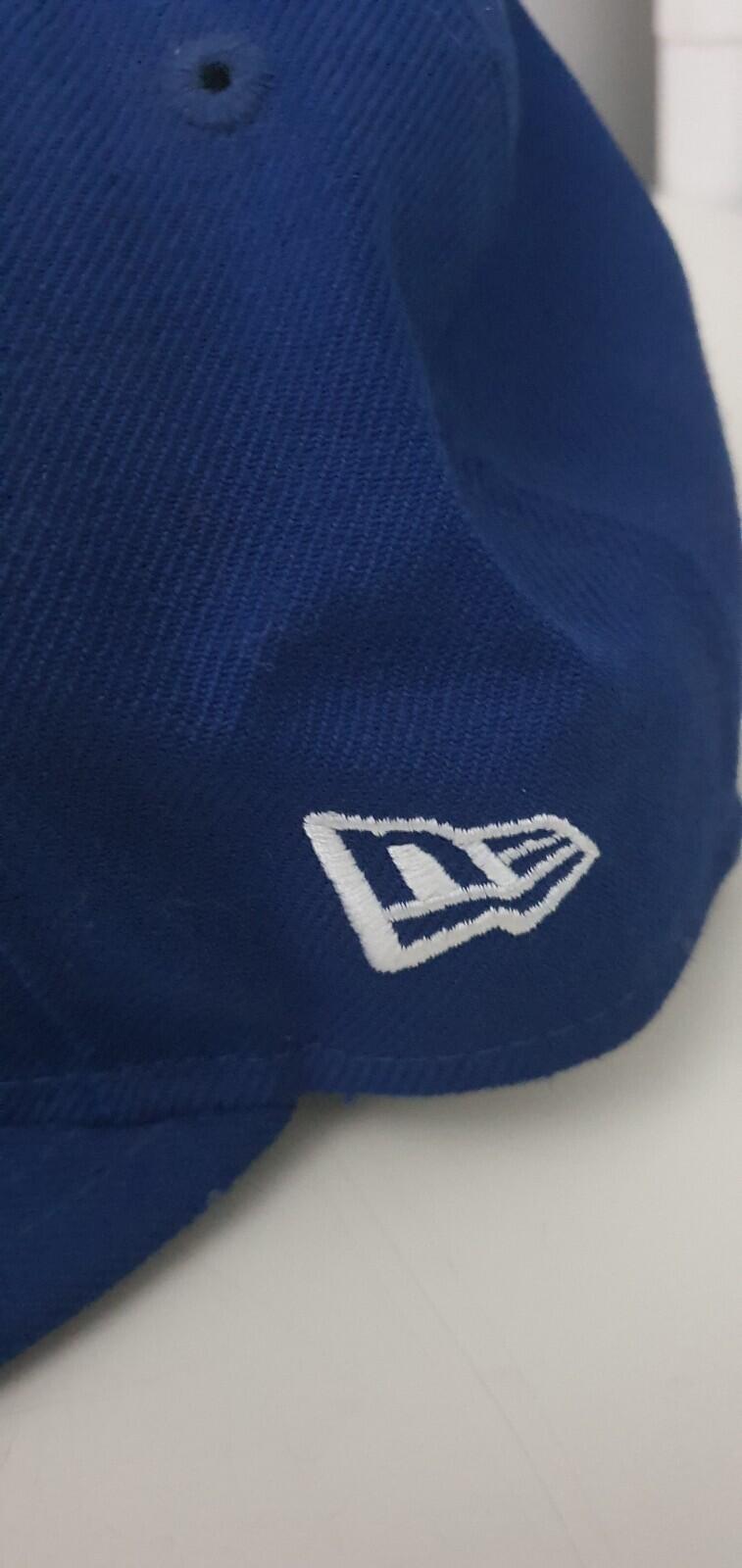 SS12 Supreme NO 1 Script New Era 59fifty fitted cap size 7 1/4 blue hat Vintage