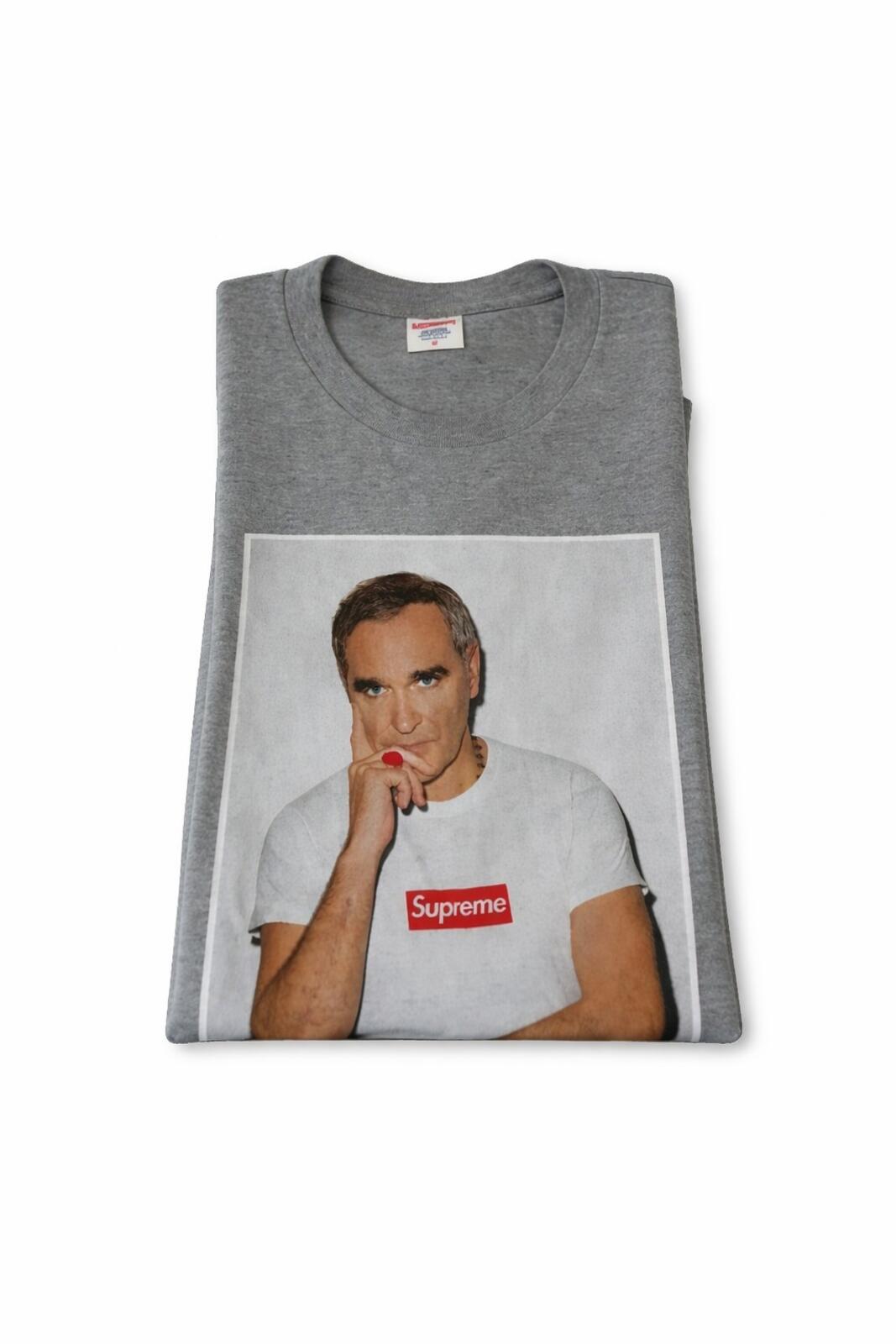 SS16 Supreme x Morrissey Photo Tee size M heather grey T-shirt