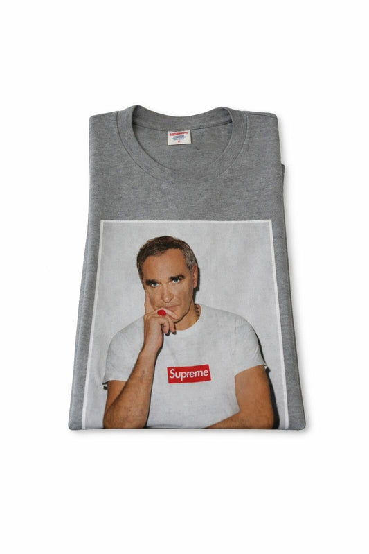 SS16 Supreme x Morrissey Photo Tee size M heather grey T-shirt