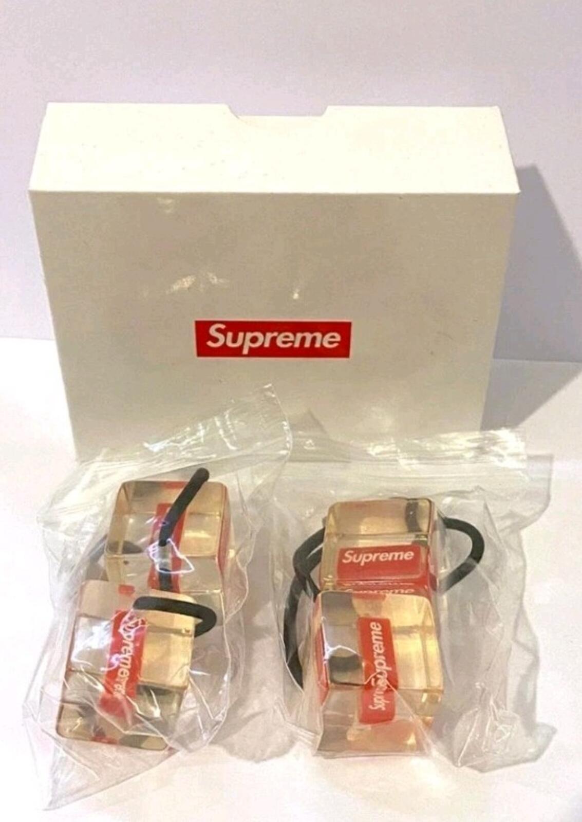 SS18 Supreme Hair Bobbles Set Of 2 Acrylic Accessory New Women's Men's