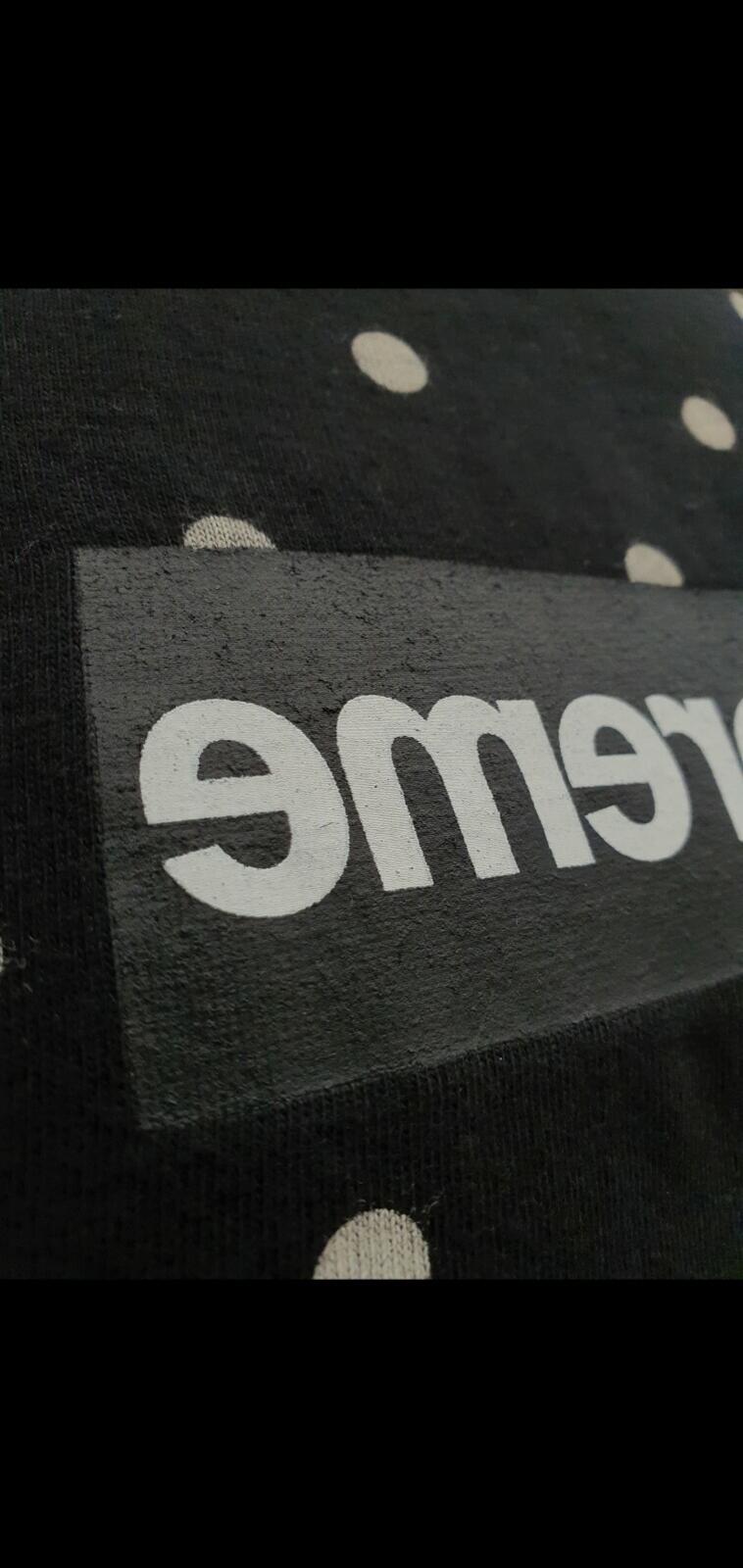 SS12 Supreme x Comme Des Garcons CDG Box Logo Polka Dot Tee black medium Vintage