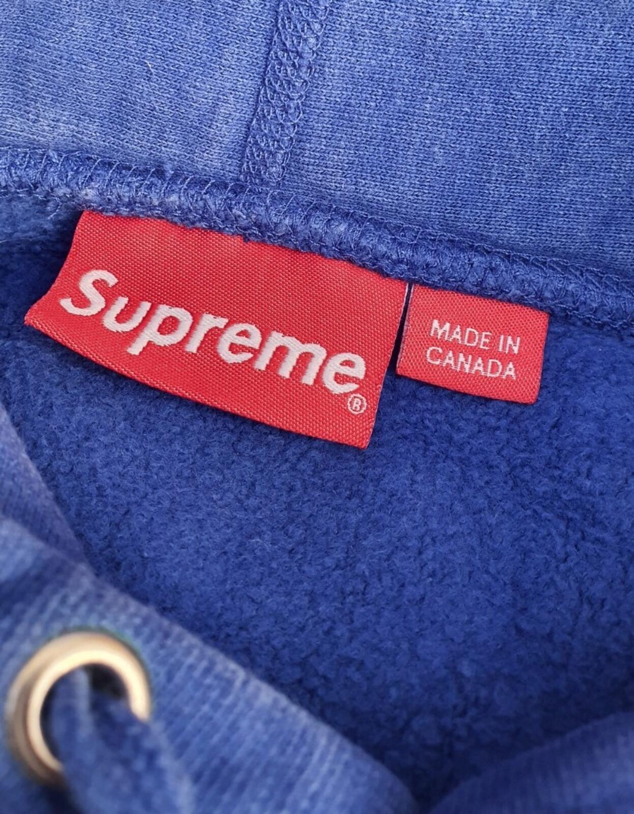 FW17 Supreme Reflective Excellence hooded Sweatshirt M medium blue hoodie royal