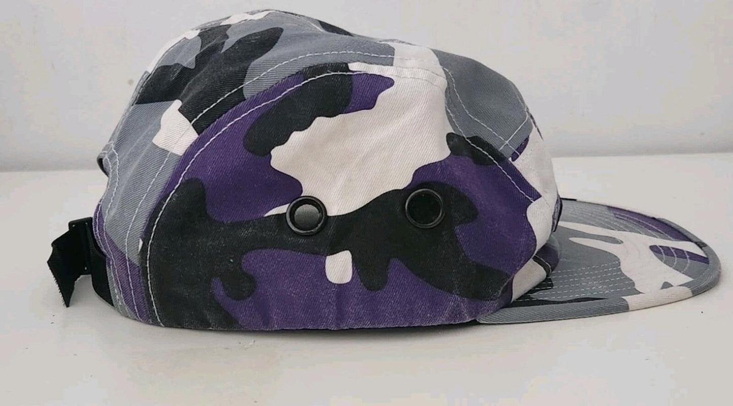FW16 Supreme Camo Camp Cap Hut Military Purple Box Logo