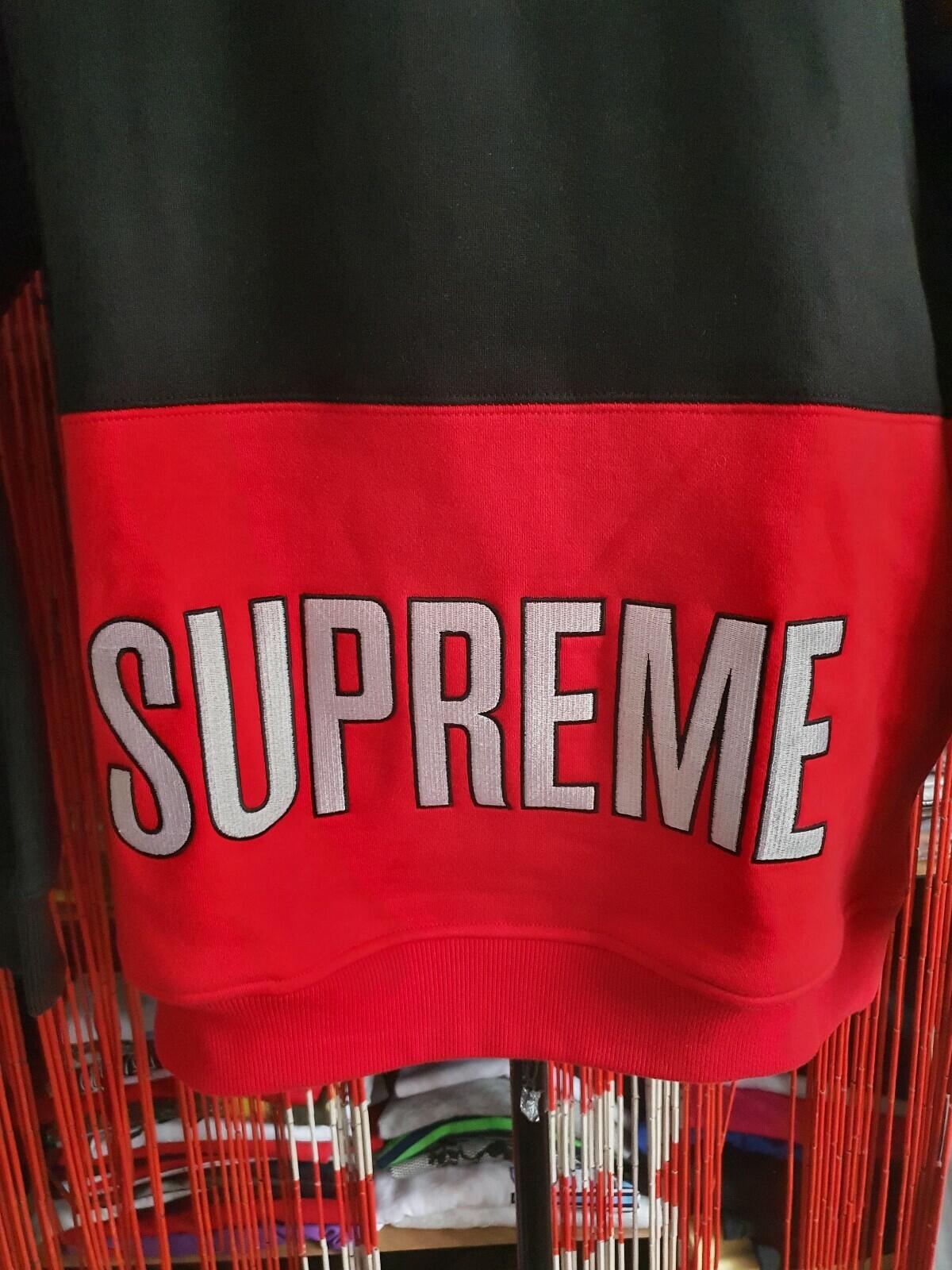 SS14 Supreme x Champion Hooded Sweatshirt Red Size L
