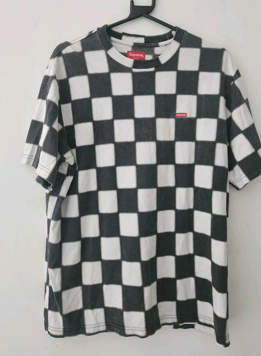 SS20 Supreme Small Box Tee talla M Mediana Camiseta Checkerboard Blanco Negro