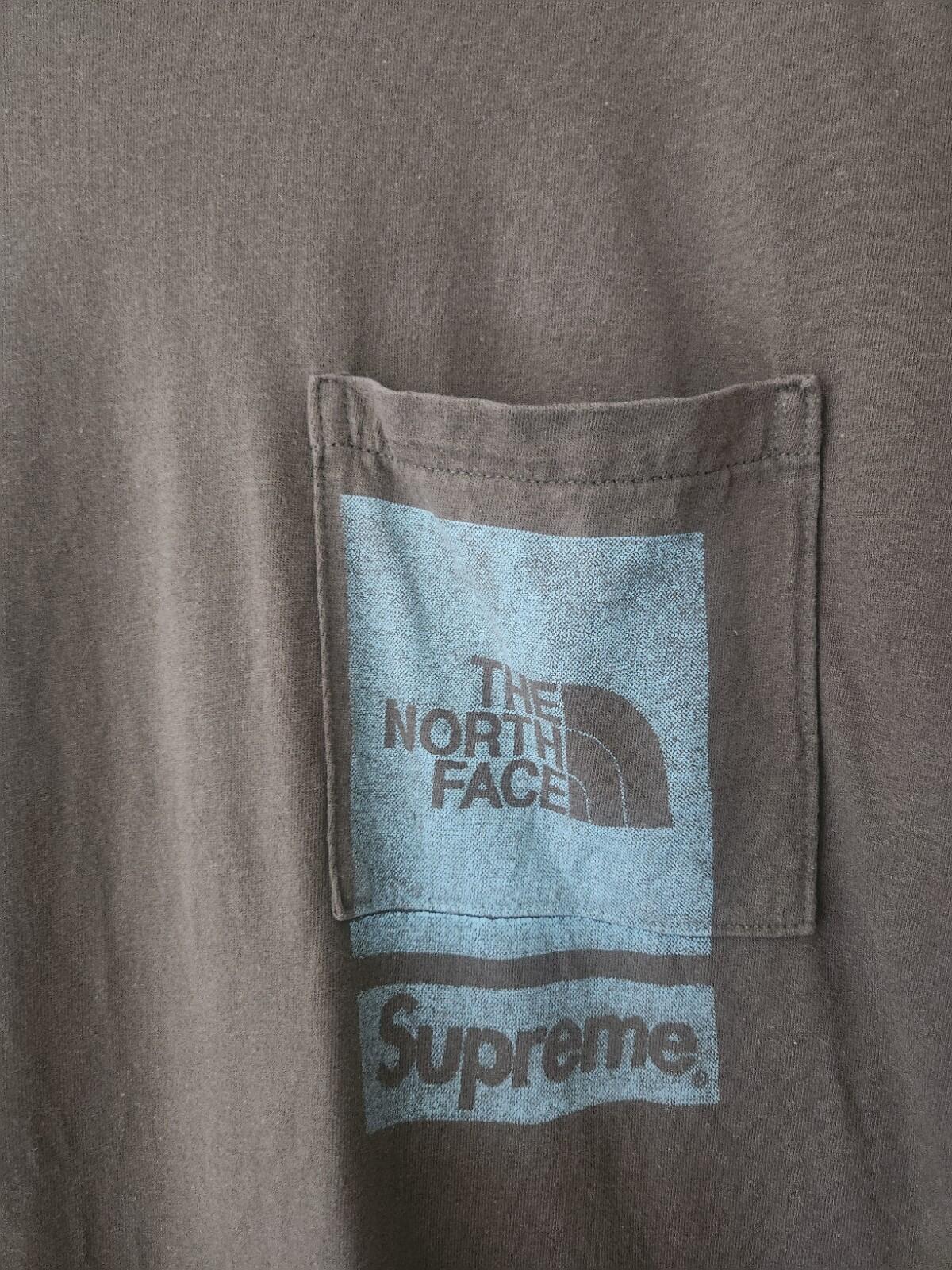 SS23 Supreme x The North Face Printed Pocket Tee Olive Size M