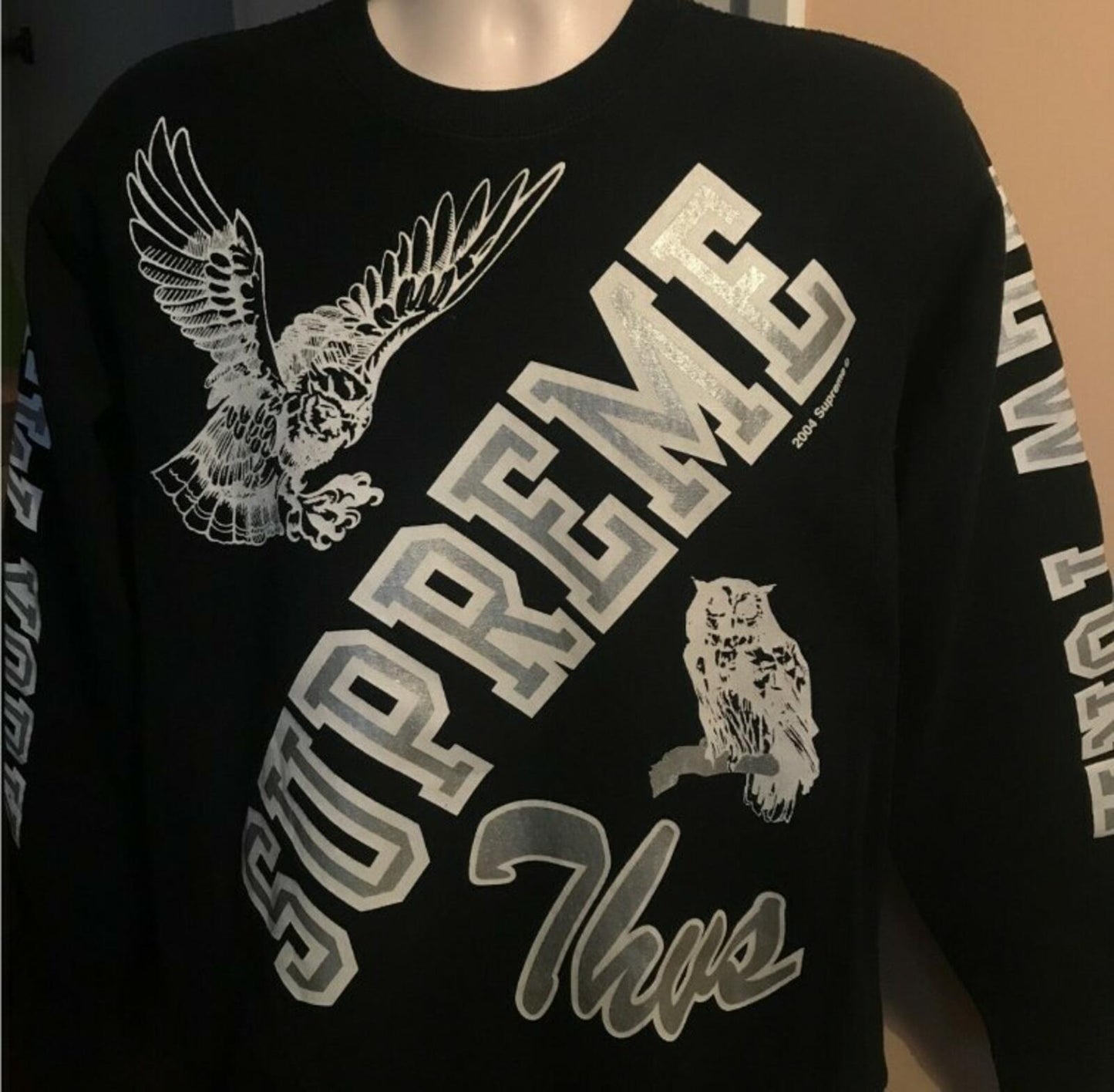 Supreme 2004 THVS Sweatshirt black crewneck M medium