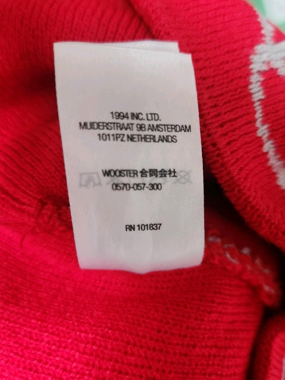 SS22 Supreme Knowledge Reigns Beanie Red Hat Made In Korea