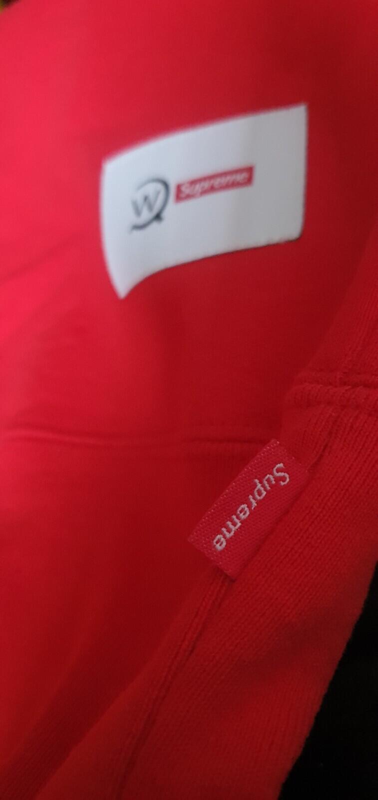 FW21 Supreme x WTAPS crewneck red Sweatshirt size M medium New With Tag Jumper