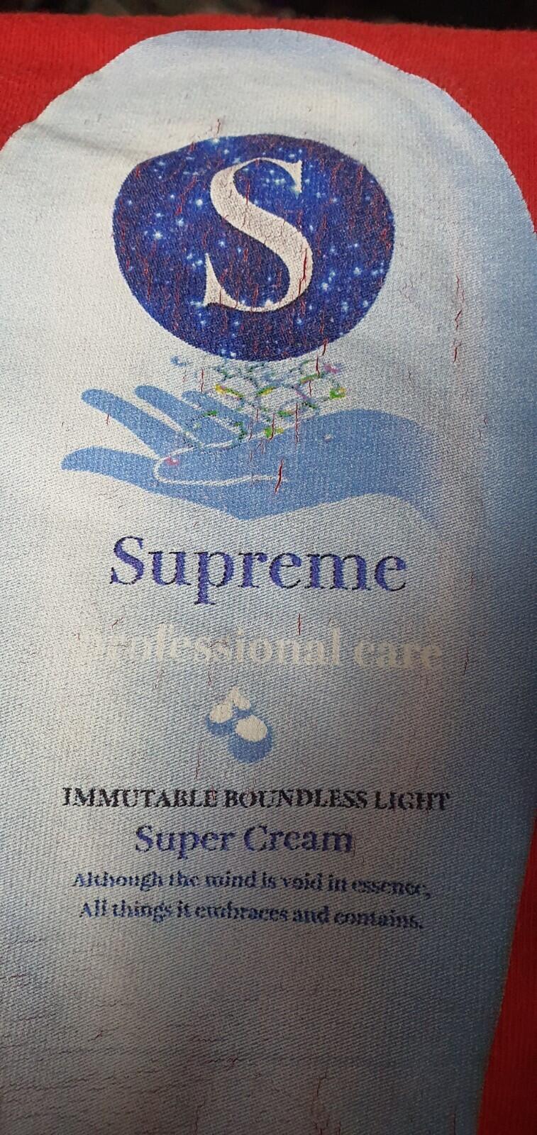 FW19 Supreme Super Cream camiseta roja talla XL