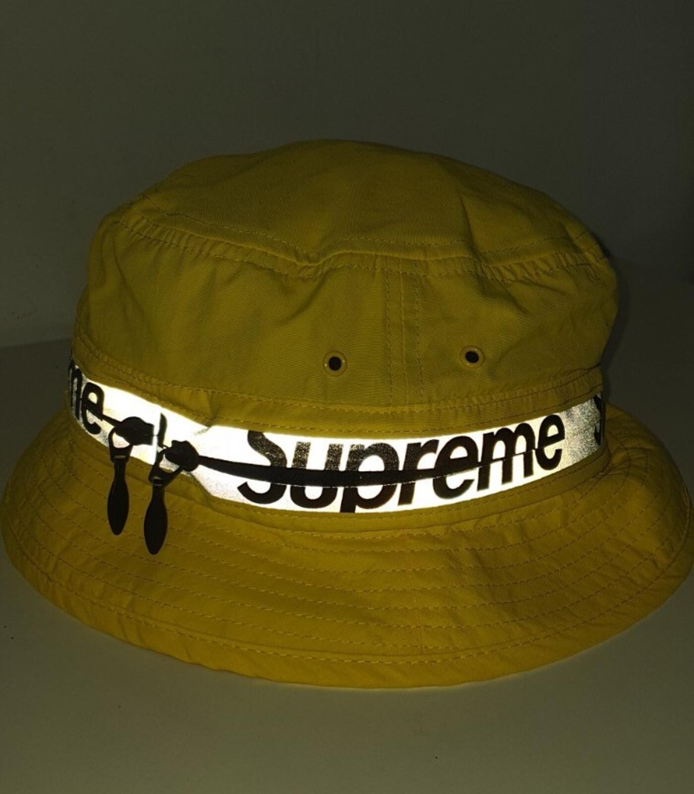 SS21 Supreme Reflective Zip Crusher Yellow Size S/M