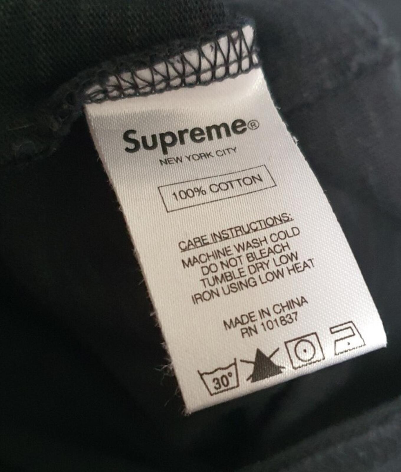 FW15 Supreme Summit L/S Top Black Size L