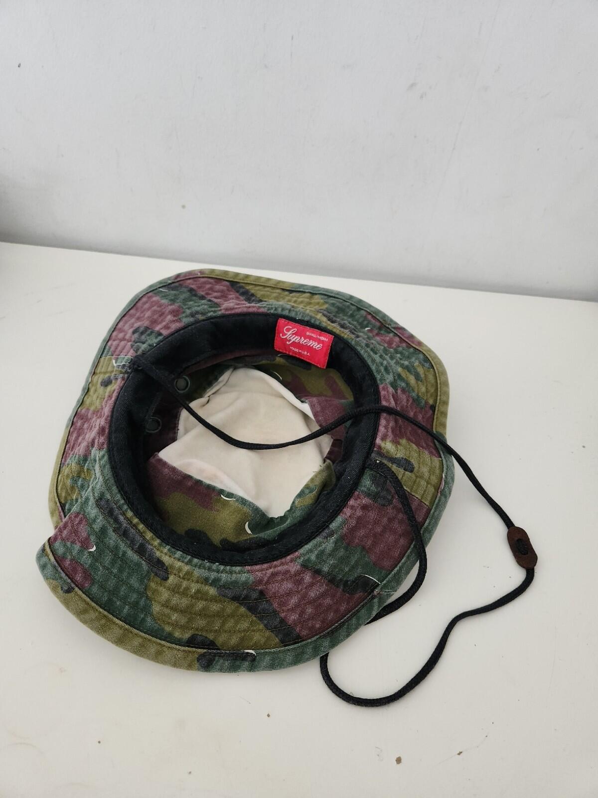 SS18 Supreme Military Boonie Jigsaw Camo Fischerhut S/M Small/ Medium Crusher