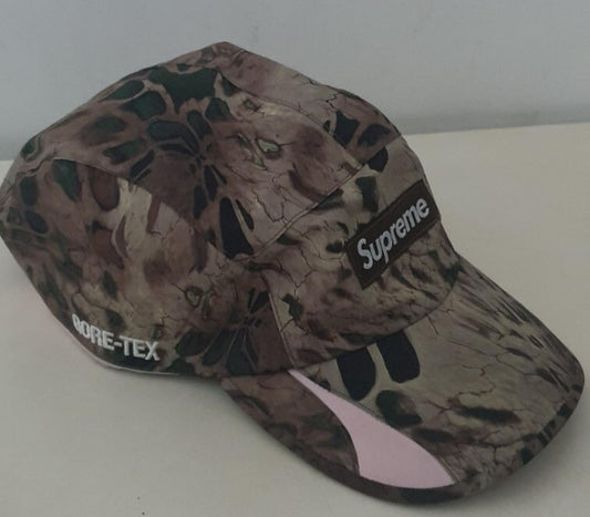 SS22 Supreme GORE-TEX Paclite camp cap hat waterproof box logo brown prym1 camo