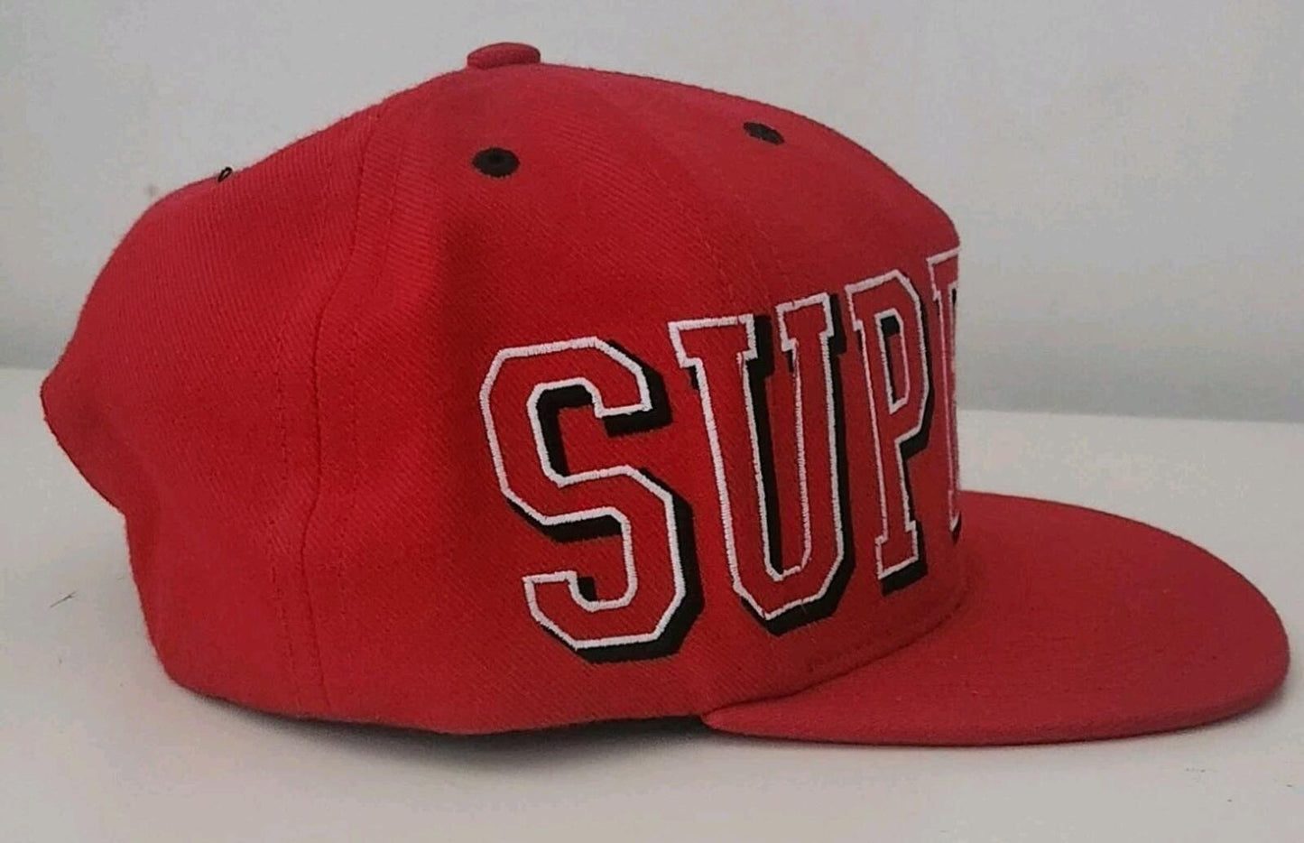 FW13 Supreme Banner 5-Panel Red Cap Großes Logo Vintage Mütze ASAP ROCKY Selten 2013