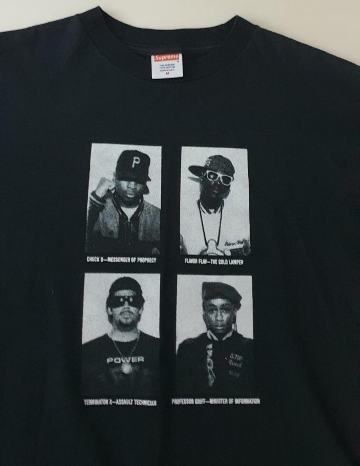 SS06 Supreme x Public Enemy Tee Black Size M