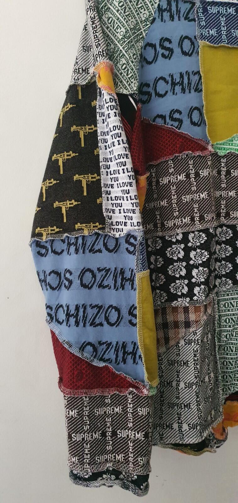 SS23 Supreme Patchwork Jacquard L/S top Jumper Crewneck Size XL 2XL XXL