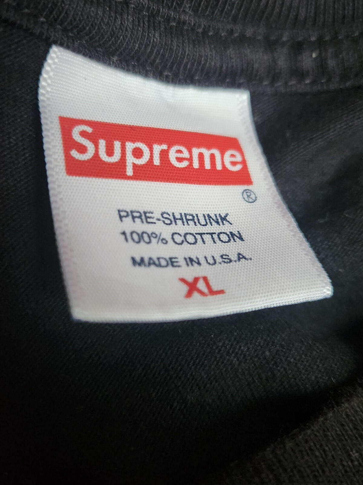 SS21 Supreme Clayton Patterson L/S Tee Black Size XL