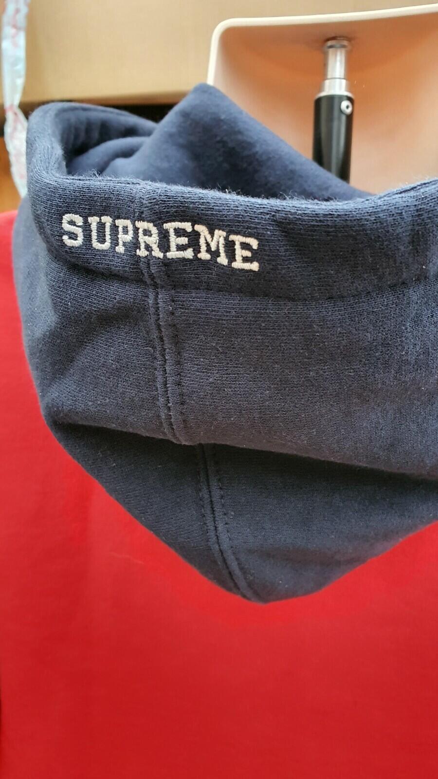 SS19 Supreme S Logo Colorblocked Hooded Sweatshirtgröße XL roter Hoodie