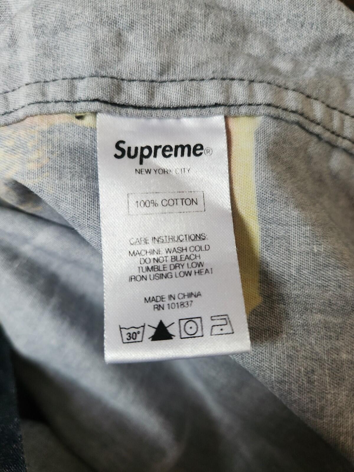 FW13 Supreme Lions shirt size M medium Button Up vintage 2014 rare  black top