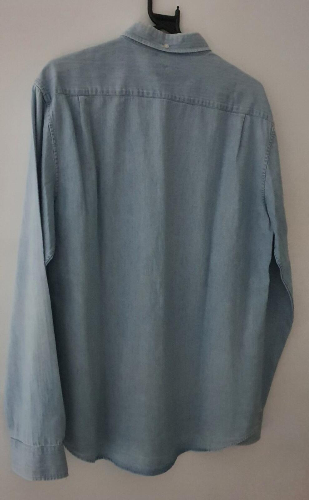 Supreme L/S Denim Shirt long sleeve size L large blue