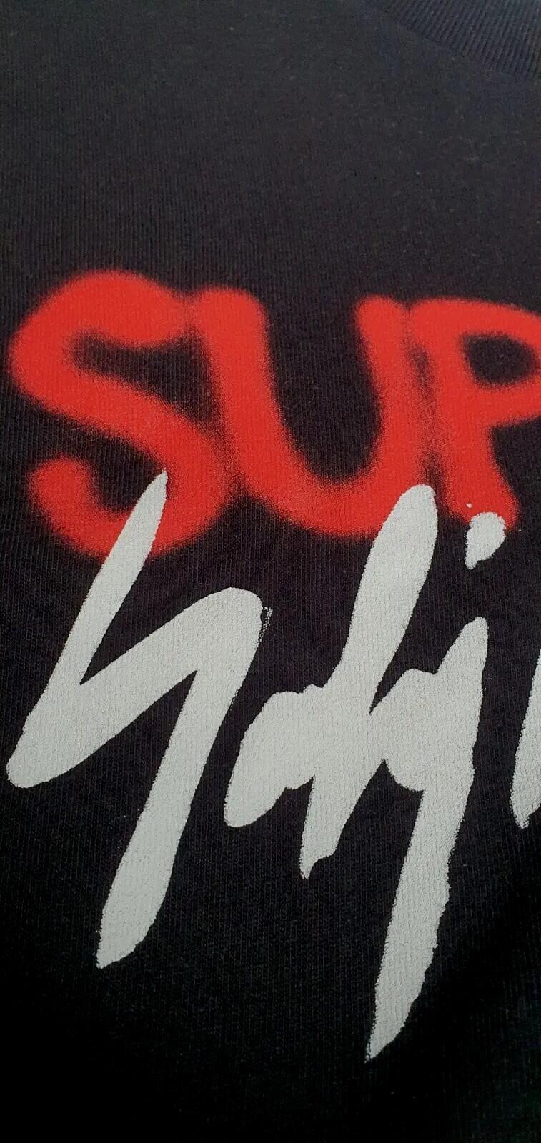 FW20 Supreme x Yohji Yamamoto Logo tee Black T-shirt M medium Made In USA