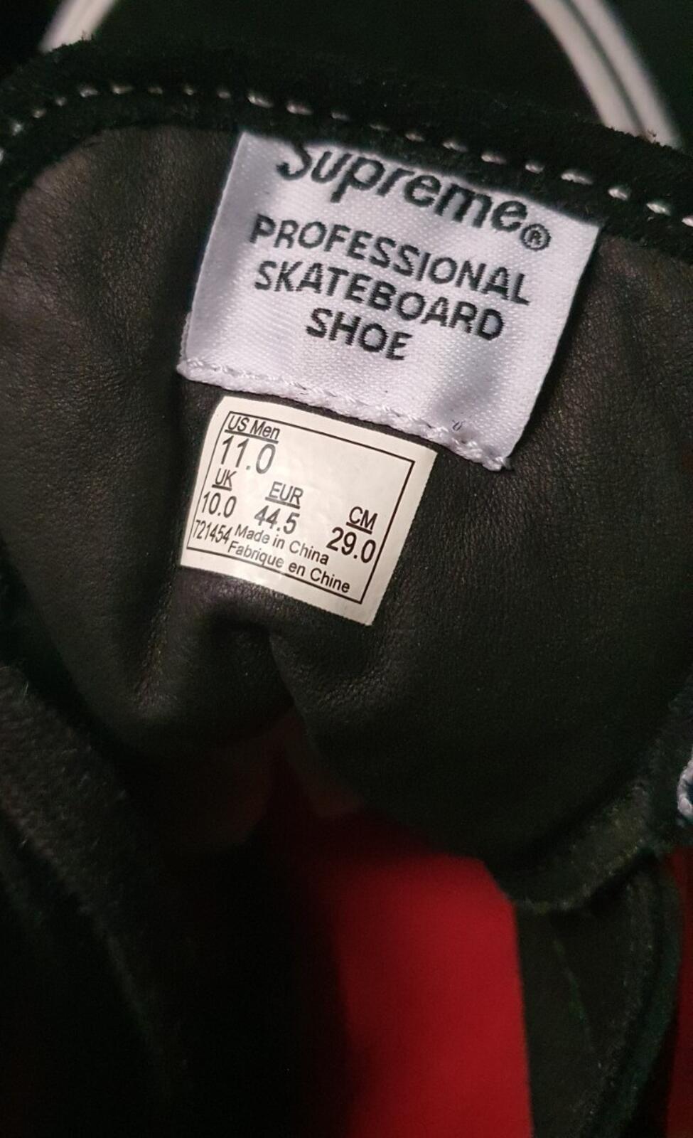 FW17 Supreme Vans Old Andres Serano Skool Blood and Semen II UK 10 US 11 EU 44.5
