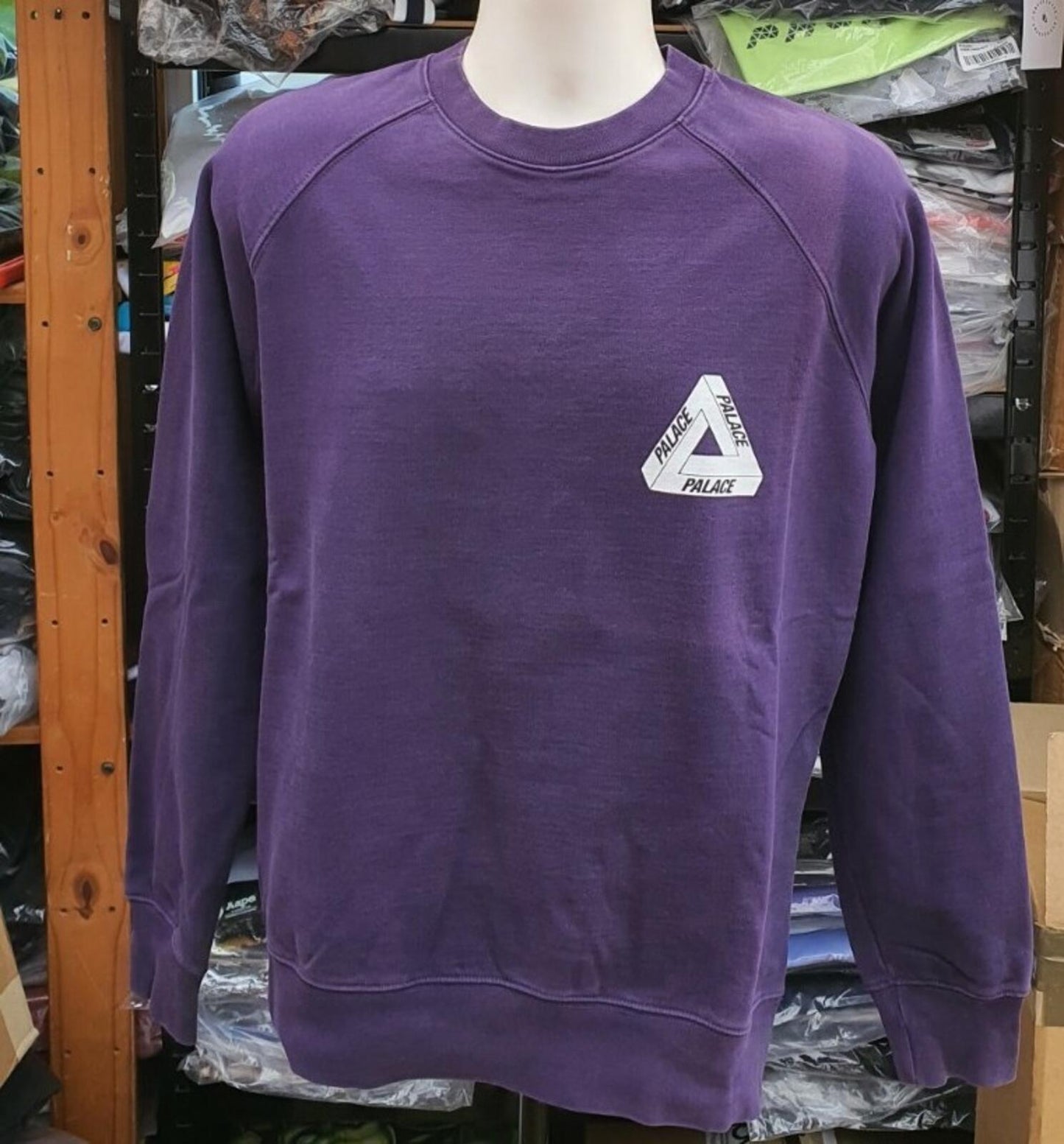 OG Palace Purple Tri-Ferg Crewneck Lila Größe M