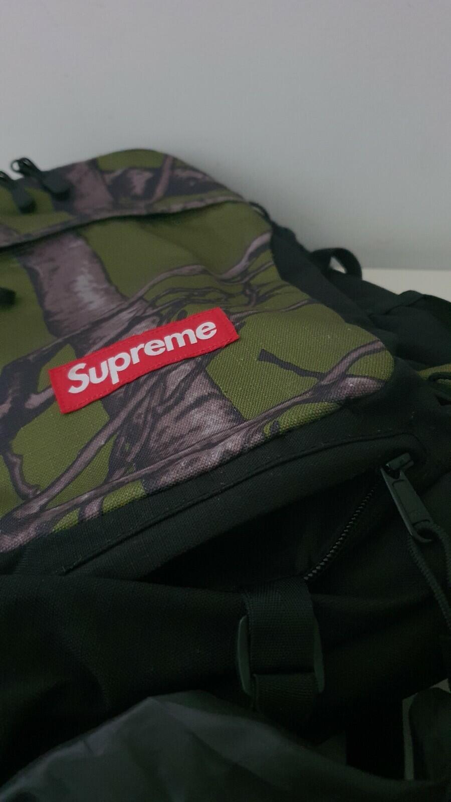 FW12 Supreme Tree Backpack Vintage 2012 Green Rucksack Bag