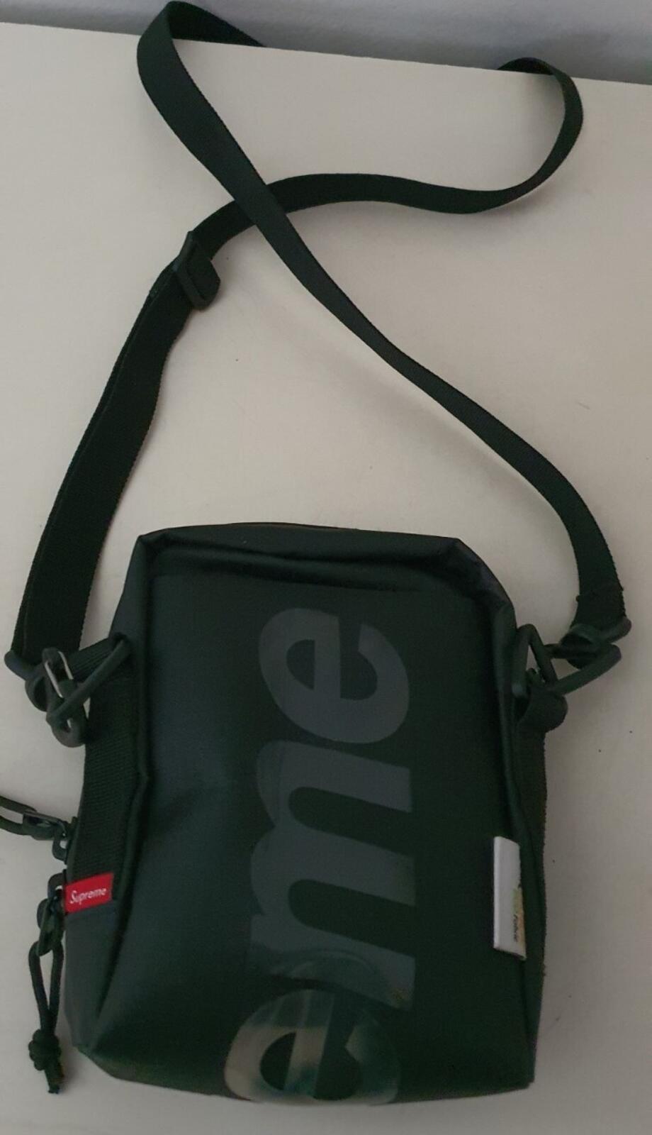 SS21 Supreme black neck pouch shoulder bag