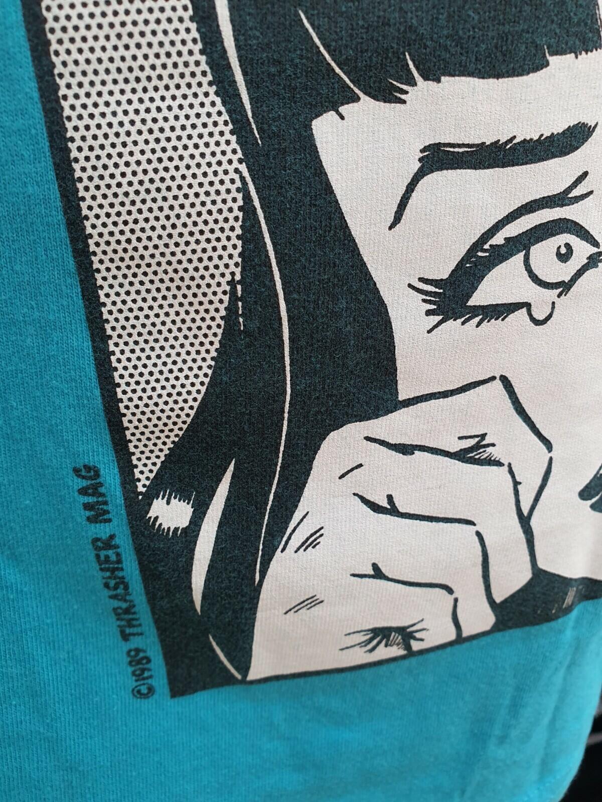 SS17 Supreme x Thrasher Boyfriend Tee Teal Size M Made In USA