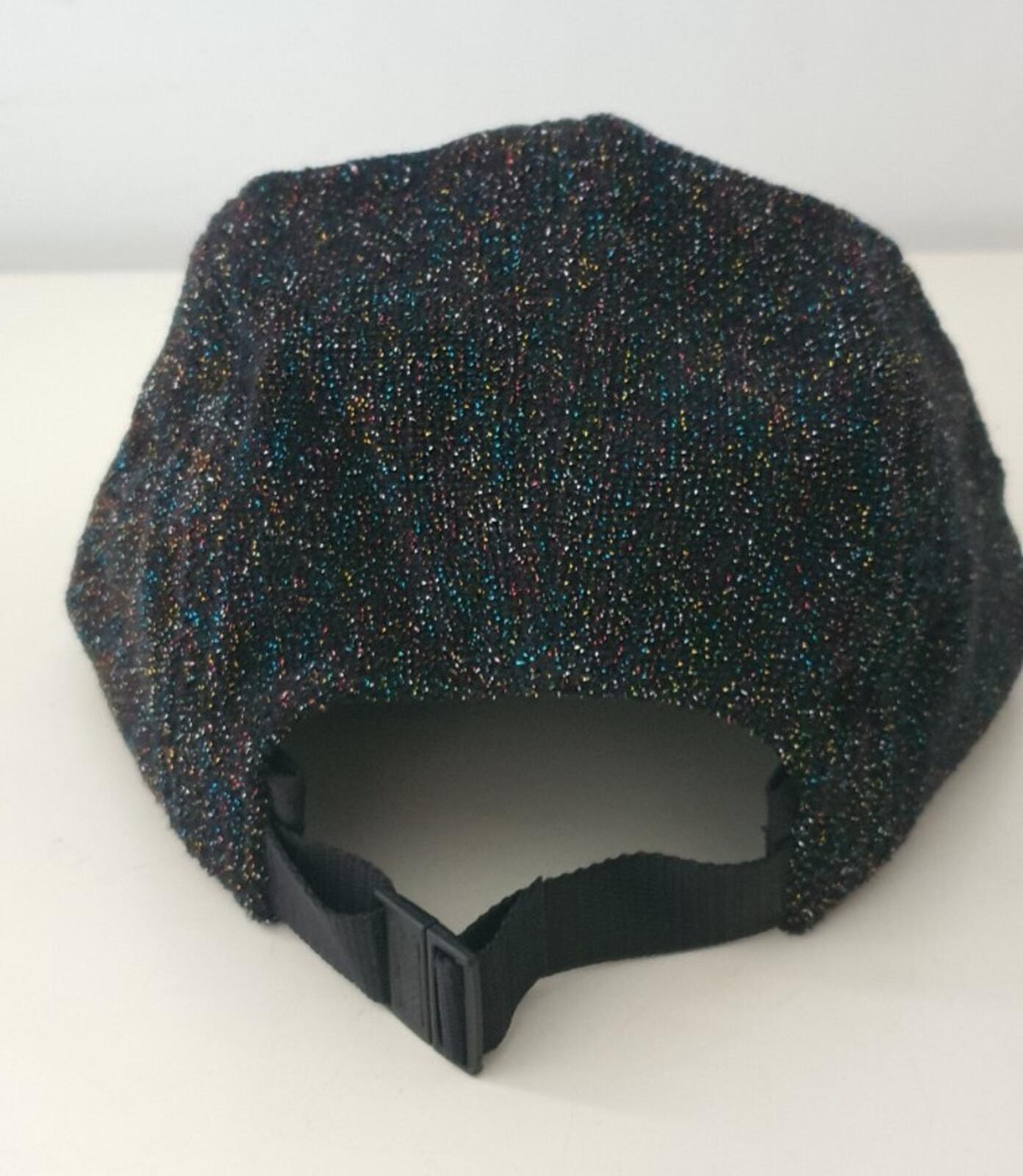 Gorra campamento Supreme Glitter Terry SS19 Negra
