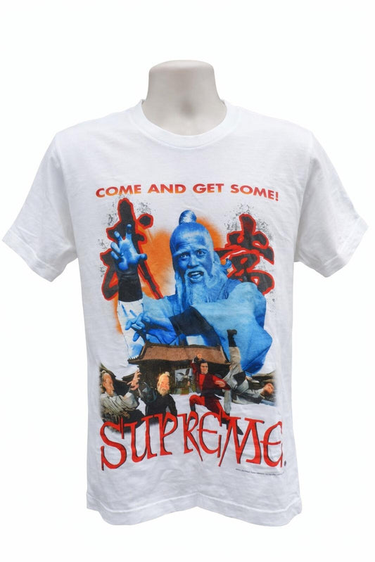 FW13 Supreme Kung Fu white Tee size M T-shirt Rare Vintage 2013