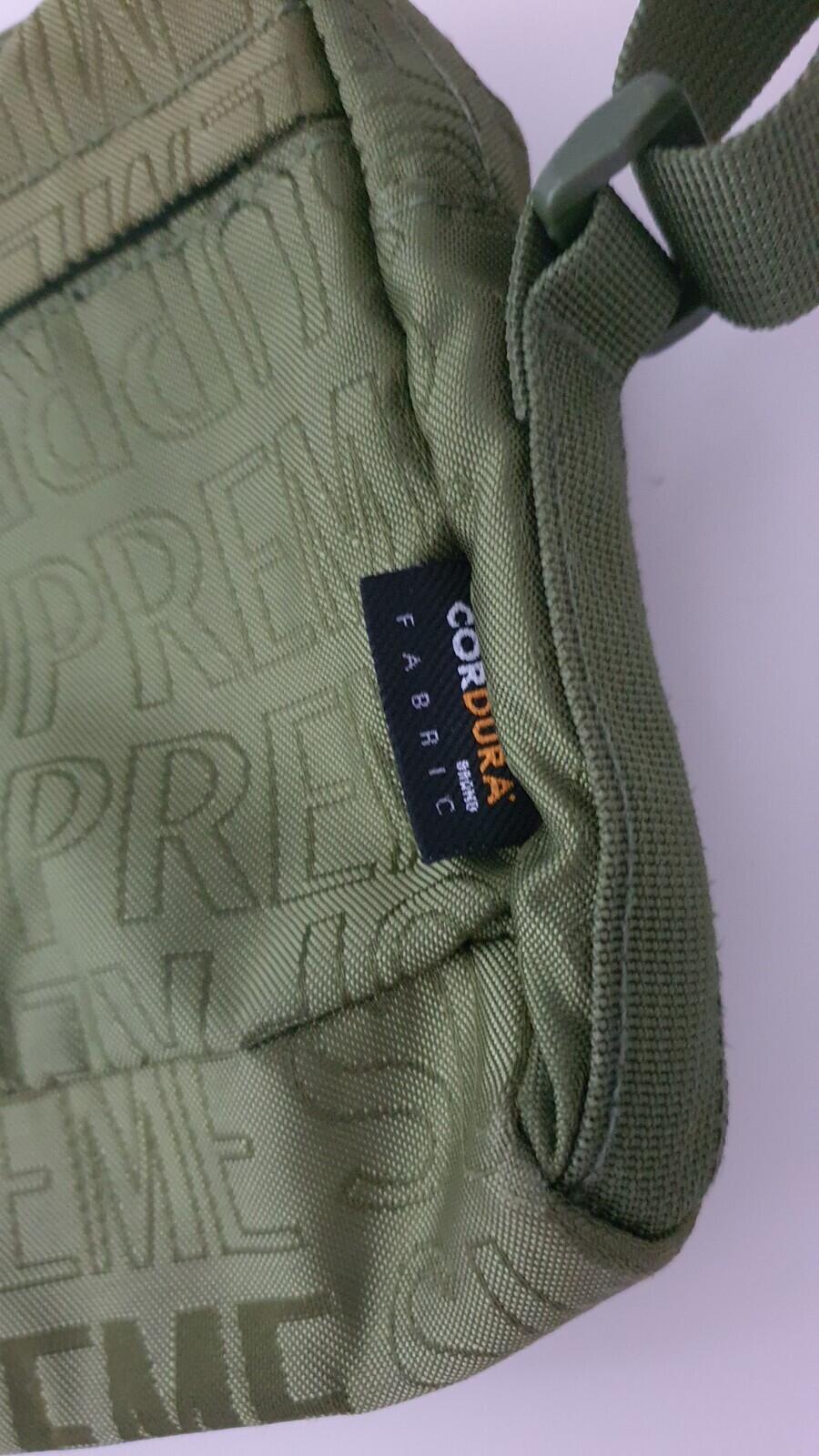 SS19 Supreme olive shoulder bag cordura fabric green