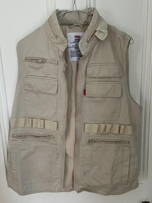 Chaleco táctico Supreme SS14 arena talla S pequeño gilet tan 2014 Vintage Raro