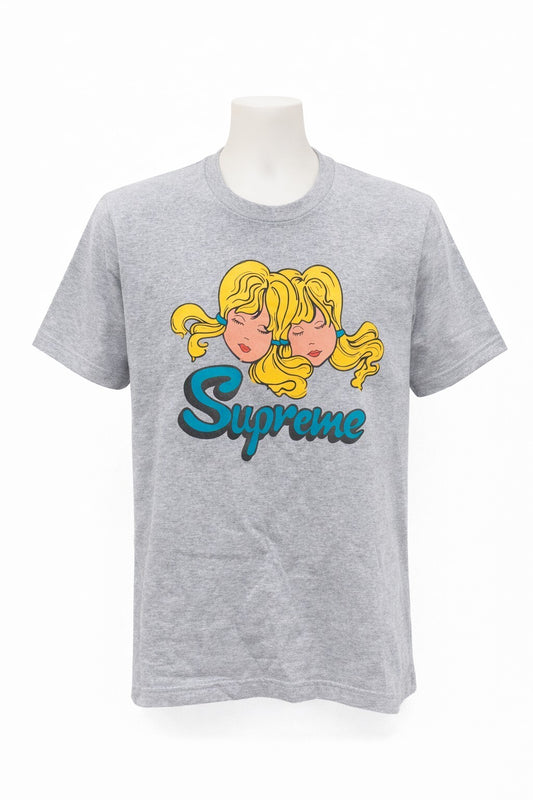 FW13 Supreme Twins Tee Heather Grey Größe M
