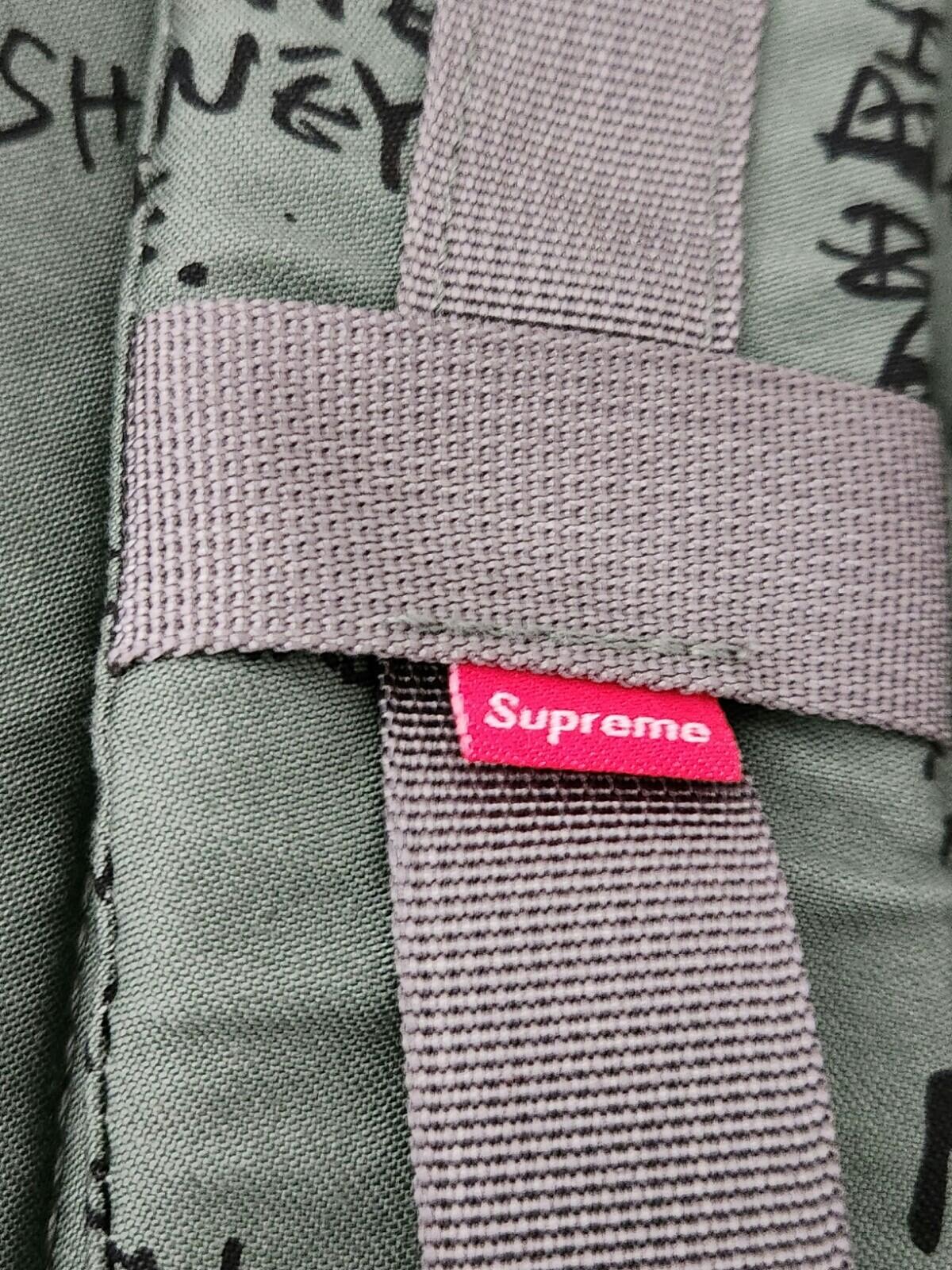 SS23 Supreme Field backpack Water Resistant Bag Olive Gonz 37L Mark Gonzales New