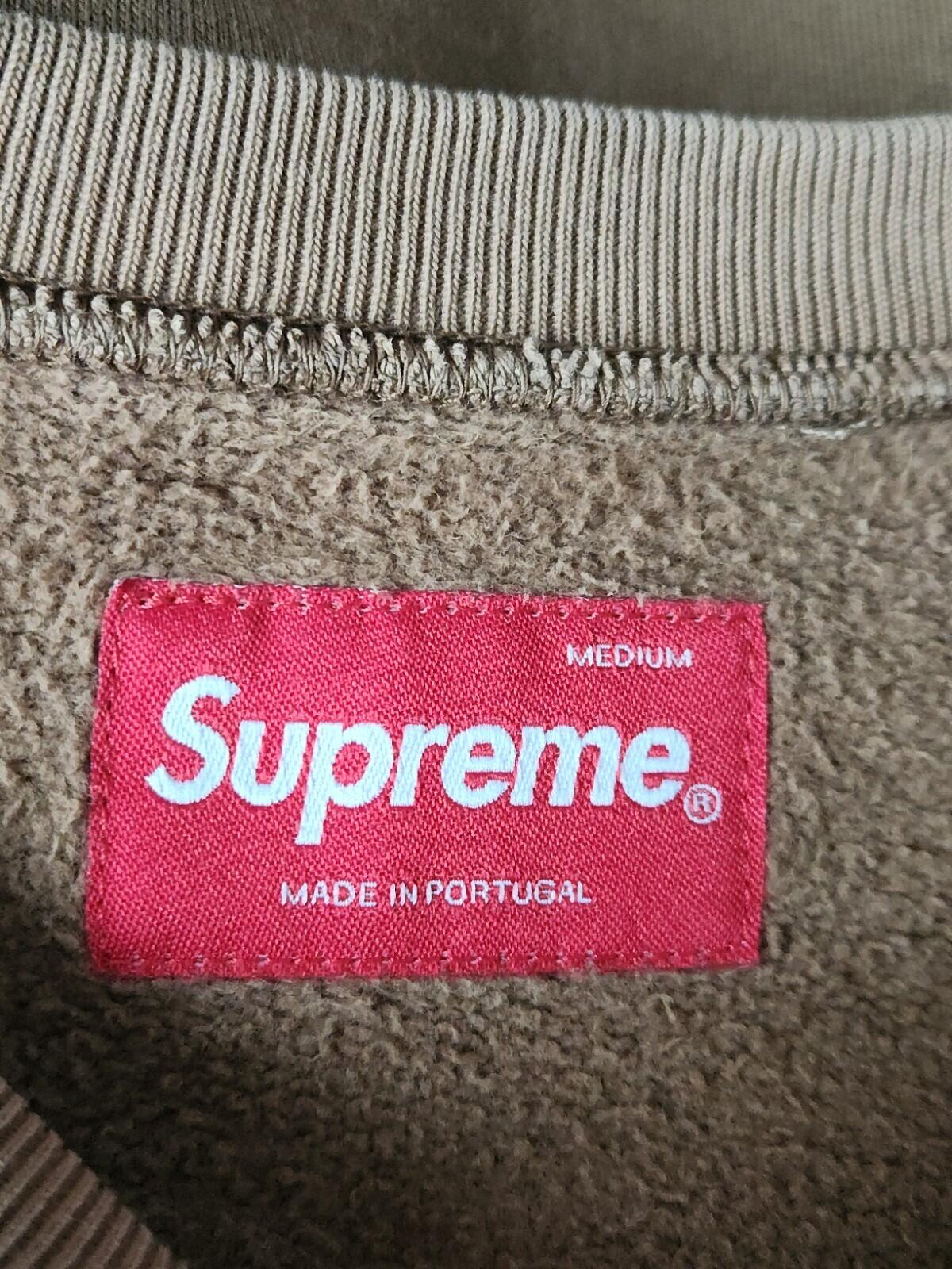 SS19 Supreme Dipped crewneck size M medium Brown sweatshirt