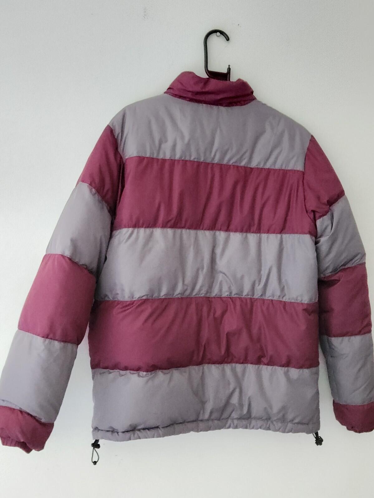 FW12 Supreme Reversible striped down jacket L Large puffer