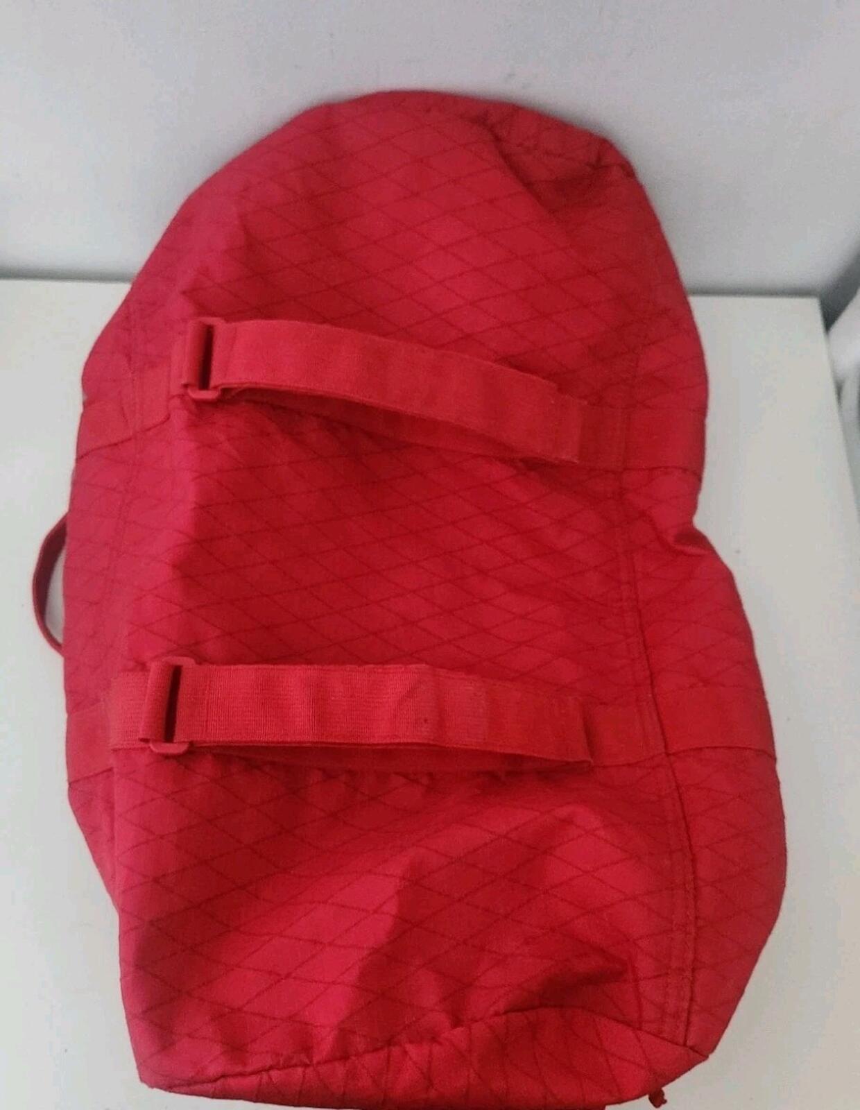FW18 Supreme Duffle Bag Red Water and Abrasion Resistant
