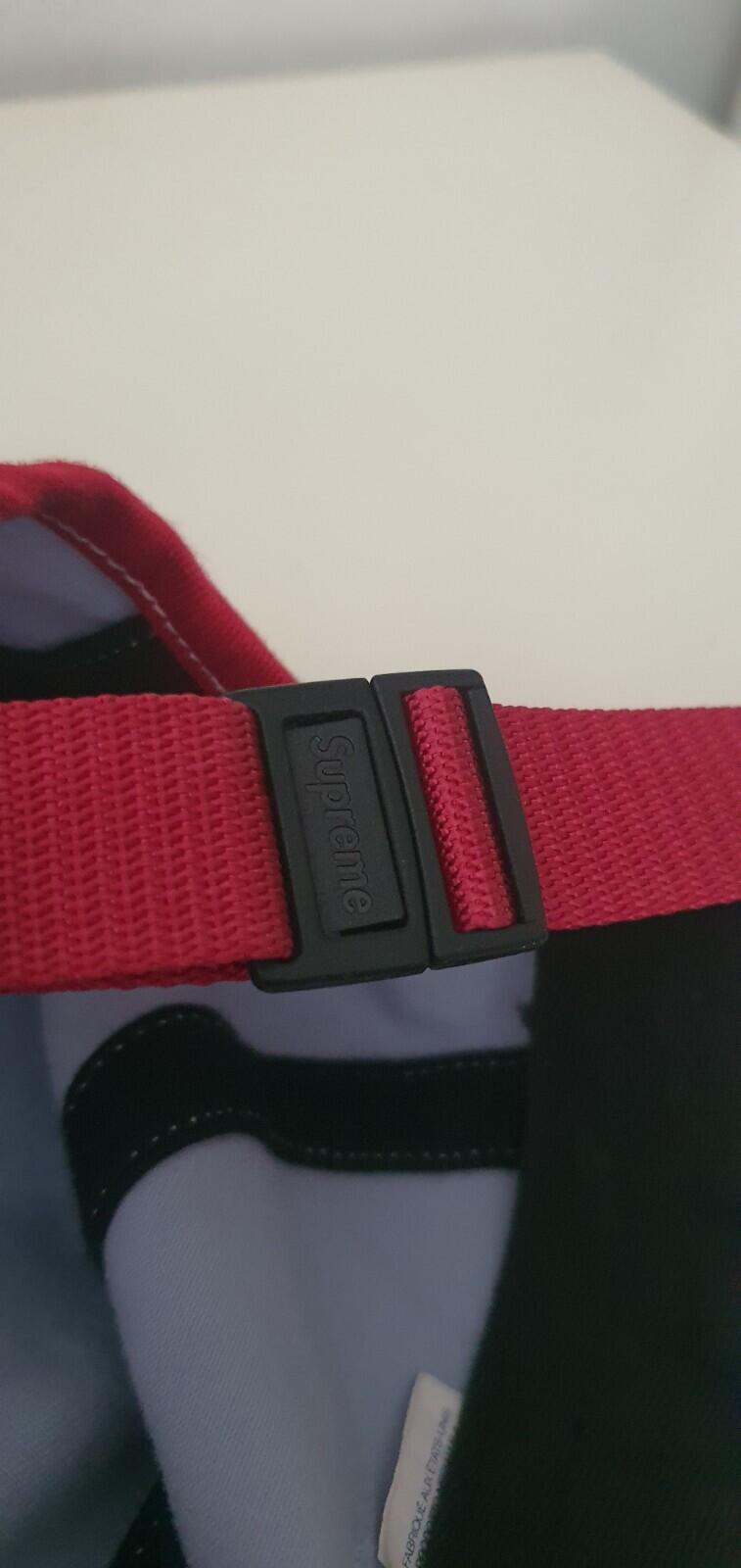 SS22 Supreme 2-Tone Twill Camp Cap Hut Rot Hellblau Rot