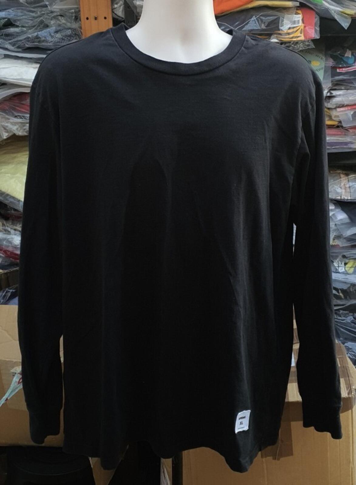 FW20 Supreme Trademark L/S Top Tee Black Size XL